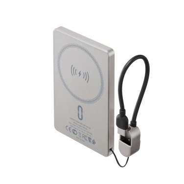 Logotrade reklaminės dovanos nuotrauka: Belaidis išorinis akumuliatorius „Magsafe VA2616“, 15 W, 5000 mAh, „RIVACASE“