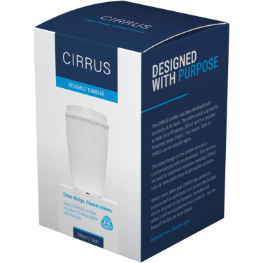 Logotrade reklaminiai produktai nuotrauka: Cirrus POP 350 ml stiklinė su 360° dangteliu