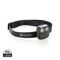 „Gear X RCS“ plastikinis galvos žibintuvėlis su judesio jutikliu