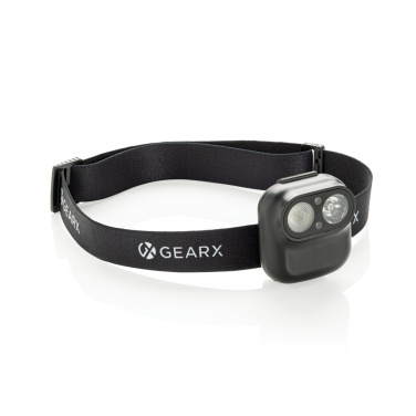Logotrade verslo dovanos nuotrauka: „Gear X RCS“ plastikinis galvos žibintuvėlis su judesio jutikliu