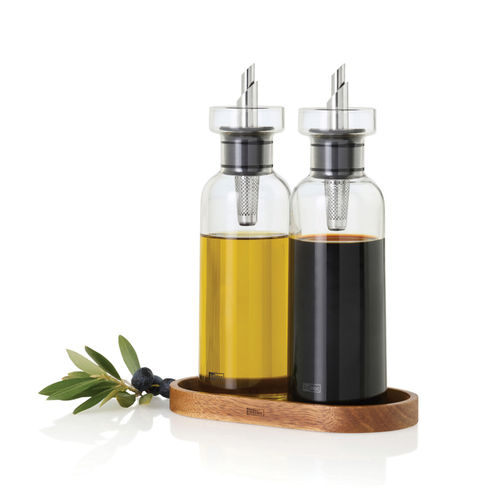 Logotrade reklaminės dovanos nuotrauka: AdHoc Menage AromaPour aliejaus ir acto pilstyklių rinkinys 300 ml