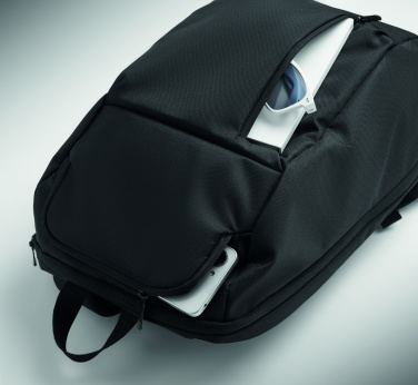 Logotrade reklaminiai produktai nuotrauka: 15 colių RPET nešiojamojo kompiuterio kuprinė, 15 litrų