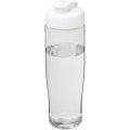 H2O Active® Tempo 700 ml sporta pudele ar pārslēdzamu vāku, Caurspīdīgs / Balts