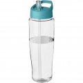 H2O Active® Tempo 700 ml sporta pudele ar vāku, Caurspīdīgs / Aqua zils