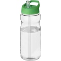 H2O Active® Base 650 ml sporta pudele ar vāku, Caurspīdīgs / Zaļš