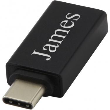 Logotrade logo dāvanas foto: ADAPT alumīnija USB-C uz USB-A 3.0 adapteri