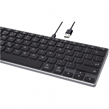 Logotrade dāvanas foto: Hibrīda veiktspējas Bluetooth tastatūra - QWERTY