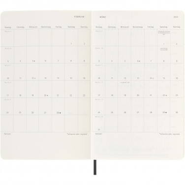 : Moleskine soft cover 12 months L nedēļas plānotājs - vācu