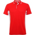 Montmelo unisex sporta polo ar īsām piedurknēm, Sarkans/Balts