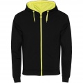 Fuji unisex sviedru jaka, Vienkrāsains melns / Fluor Yellow