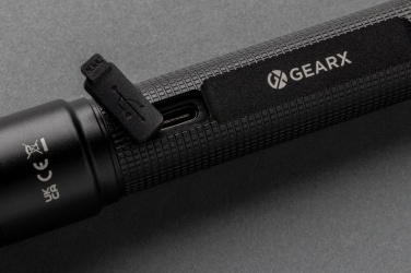 Logotrade dāvanas foto: Gear X RCS otrreizēji pārstrādāta alumīnija USB uzlādējams kabatas lukturītis