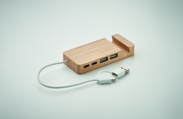 : Bambusa USB 4 portu centrmezgls