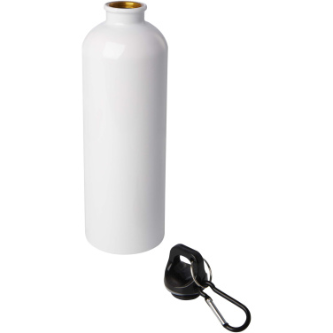 Logotrade korporatīvās dāvanas foto: Oregon 750 ml RCS sertificēta vienas sienas nerūsējošā tērauda ūdens pudele ar karabīni