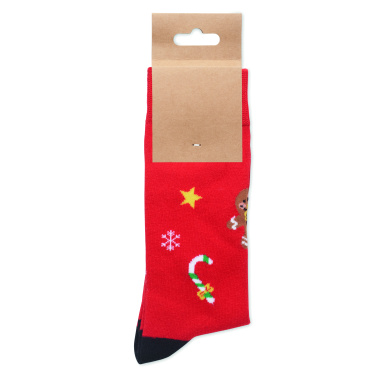 Logotrade logo dāvanas foto: Ziemassvētku zeķu pāris L