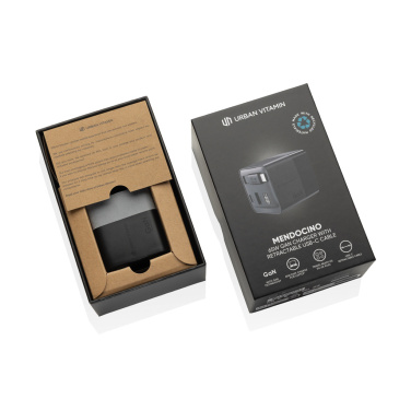 Logotrade korporatīvās dāvanas foto: Urban Vitamin Mendocino 65W GaN lādētāja ievelkams kabelis