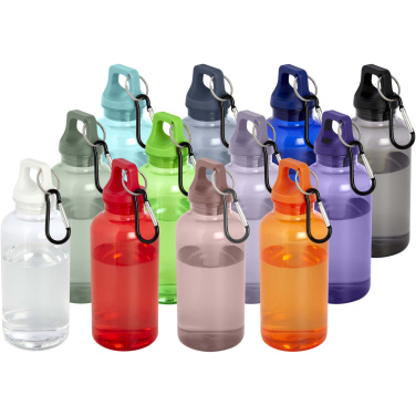 Logotrade ziemassvētku dāvanas foto: Oregon 400 ml RCS sertificēta pārstrādāta plastmasas ūdens pudele ar karabīni