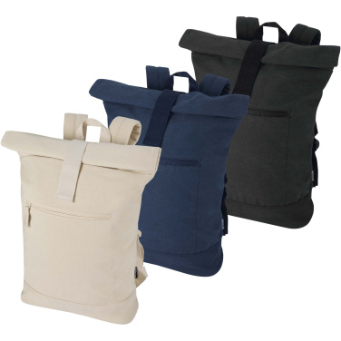 Logotrade korporatīvās dāvanas foto: Recanvas 14” GRS pārstrādāta sarullējama mugursoma 16L