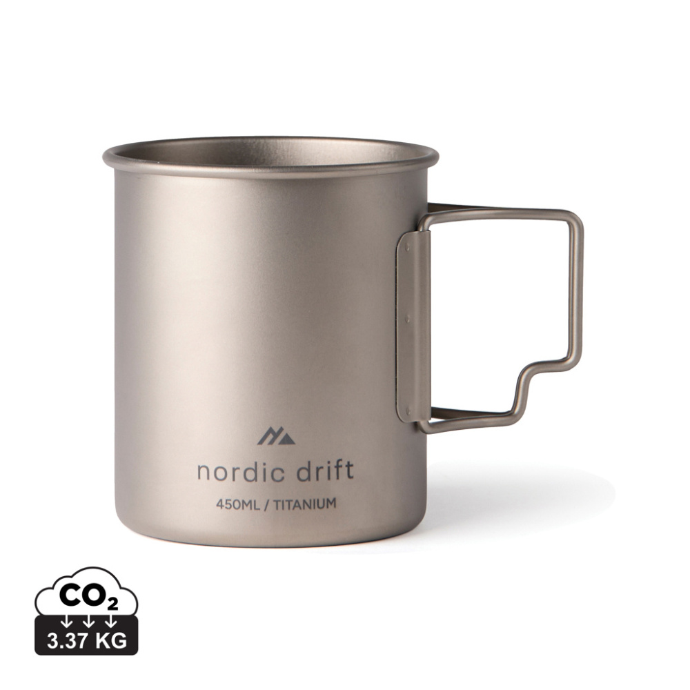 Logotrade logo dāvanas foto: Nordic Drift Trail Ultra Light Titanium 450ml krūze