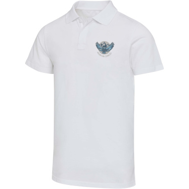 Logotrade logo dāvanas foto: Grafīta 180 g/m² īsroku unisex OCS organiskais polo krekls