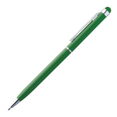 Логотрейд бизнес-подарки картинка: Ручка шариковая с сенсорным стилусом "Новый Орлеан" цвет зеленый