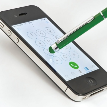 Лого трейд pекламные подарки фото: Ручка шариковая с сенсорным стилусом "Новый Орлеан" цвет зеленый