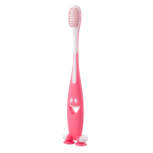 Лого трейд pекламные cувениры фото: Зубная щетка, розовая