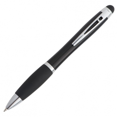Логотрейд pекламные cувениры картинка: Ручка с подсветкой для гравировки LA NUCIA, черный