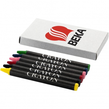 Лого трейд бизнес-подарки фото: Набор из 6 восковых карандашей