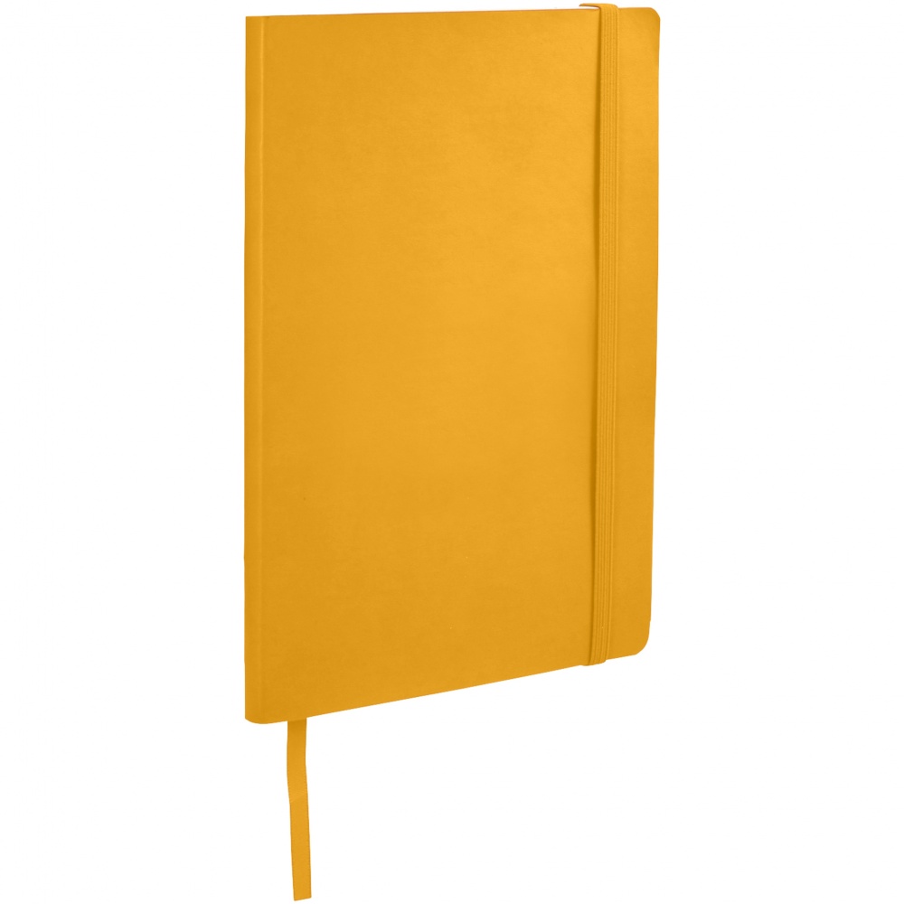 Логотрейд pекламные продукты картинка: Классический блокнот с мягкой обложкой, желтый