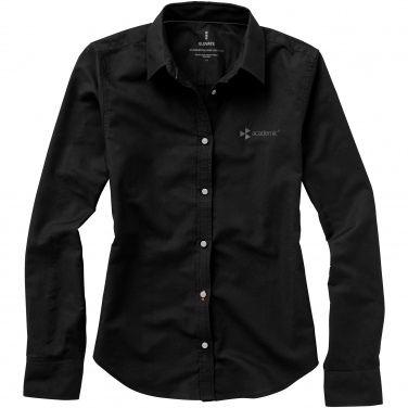 Логотрейд pекламные продукты картинка: Женская рубашка с короткими рукавами Vaillant, черный