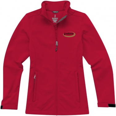 Лого трейд pекламные cувениры фото: Женская куртка софтшел Maxson, красный