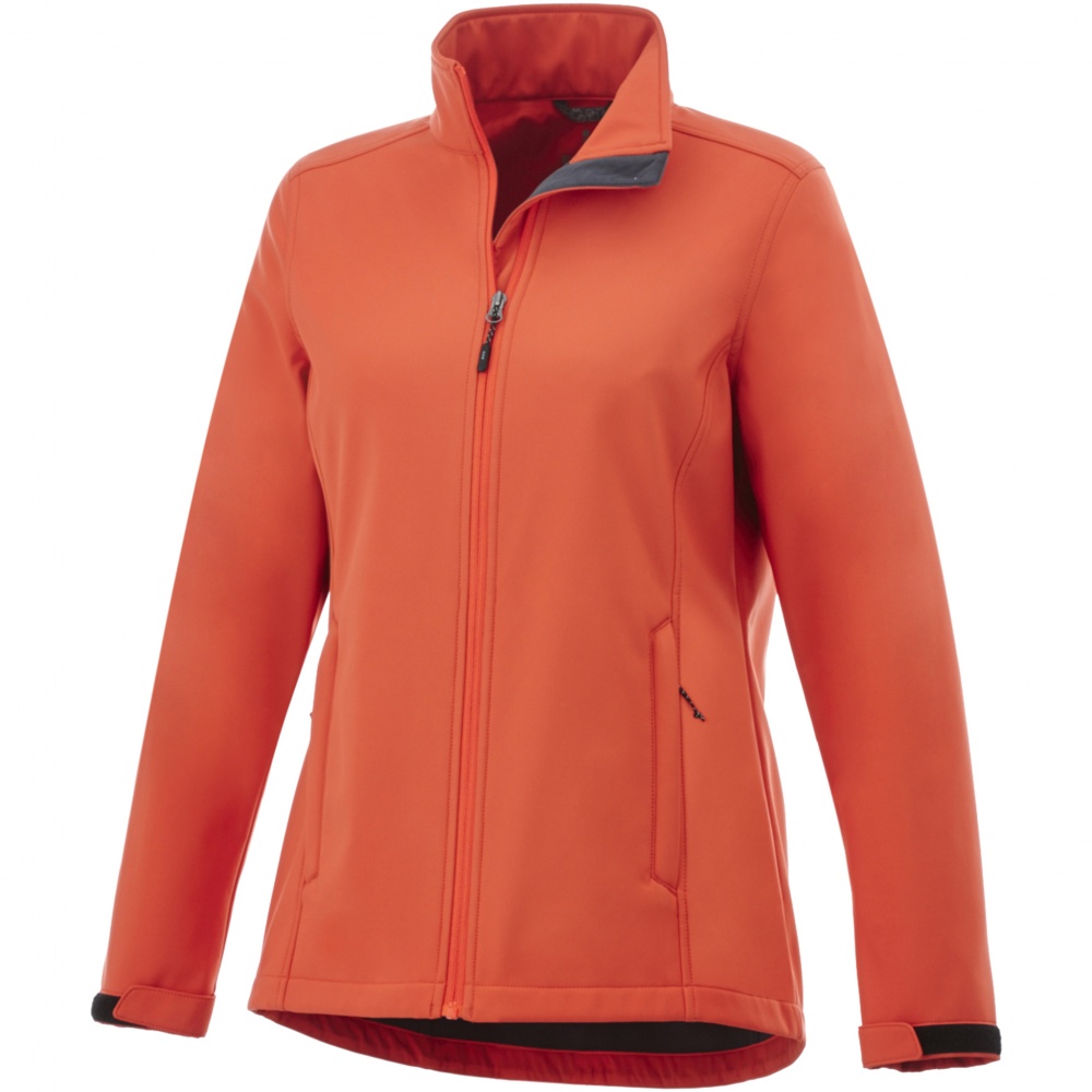 Лого трейд pекламные cувениры фото: Женская куртка софтшел Maxson, оранжевый