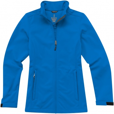 Лого трейд бизнес-подарки фото: Женская куртка софтшел Maxson, голубой