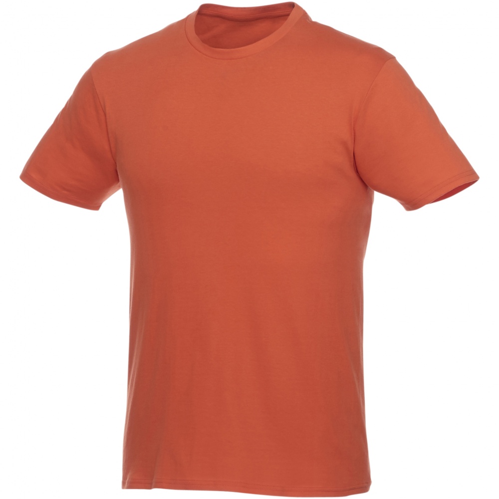 Логотрейд бизнес-подарки картинка: Футболка-унисекс Heros с коротким рукавом, оранжевая