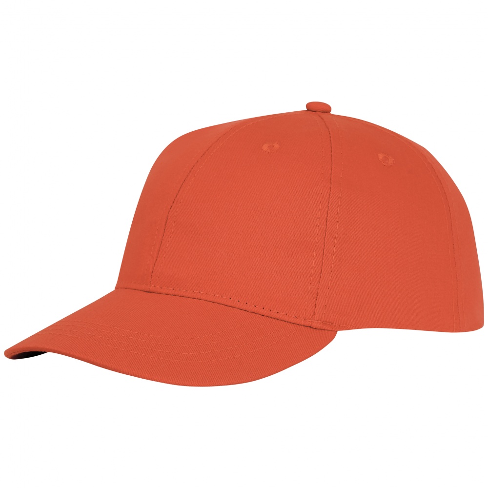 Лого трейд бизнес-подарки фото: Шестипанельная кепка Ares, orange