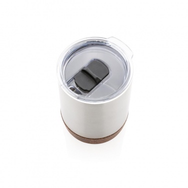 Логотрейд pекламные продукты картинка: Вакуумная термокружка Cork для кофе, 180 мл, серебряный