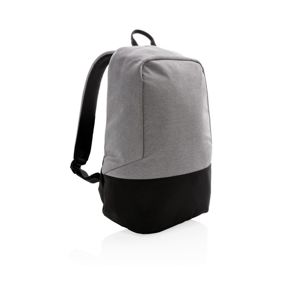 Лого трейд бизнес-подарки фото: Стандартный антикражный рюкзак, без ПВХ, серый