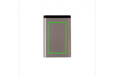Лого трейд pекламные cувениры фото: Meene: 10.000 mAh Aluminum pocket powerbank, anthracite