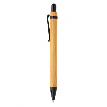 Логотрейд pекламные cувениры картинка: Бамбуковая ручка, чёрная