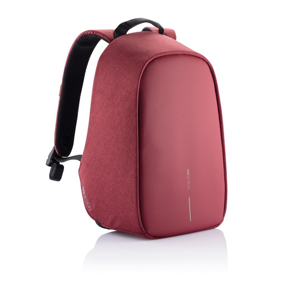 Лого трейд pекламные cувениры фото: Маленький противоугонный рюкзак Bobby Hero, вишнево-красный