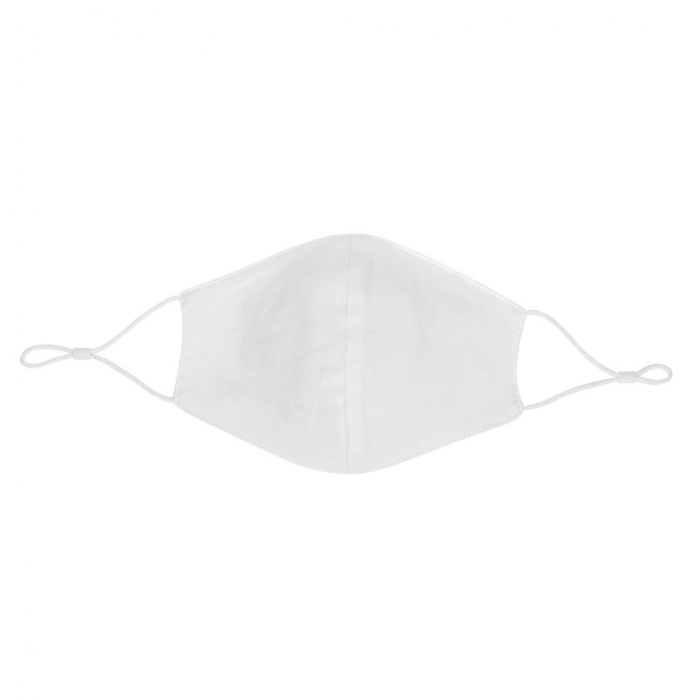 Лого трейд pекламные подарки фото: Двухслойная многоразовая маска из хлопка, белая