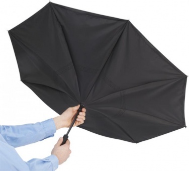 Логотрейд pекламные подарки картинка: Зонт двусторонний 23 ", черный