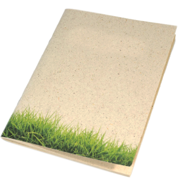 Лого трейд pекламные cувениры фото: Блокнот Erba из травы, бежевый