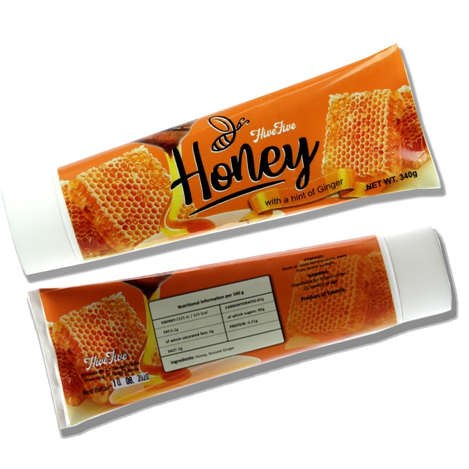 Лого трейд pекламные подарки фото: Мёд в тюбике со своим дизаином, 340 г