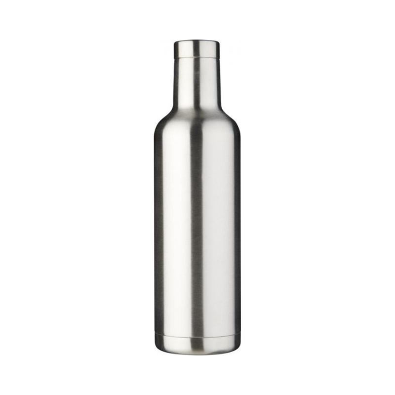 Лого трейд pекламные продукты фото: Pinto медная вакуумная изолированная бутылка, cеребряный