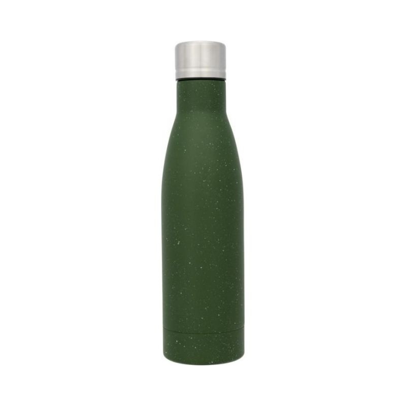 Логотрейд pекламные продукты картинка: Медная бутылка Vasa в крапинку с вакуумной изоляцией, зеленый