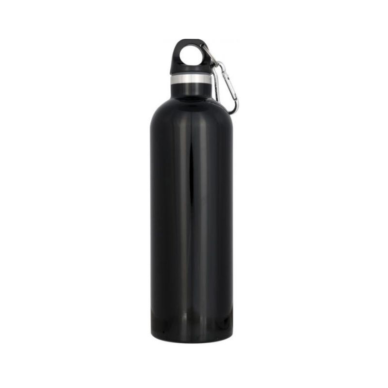 Лого трейд бизнес-подарки фото: Atlantic спортивная бутылка, чёрная