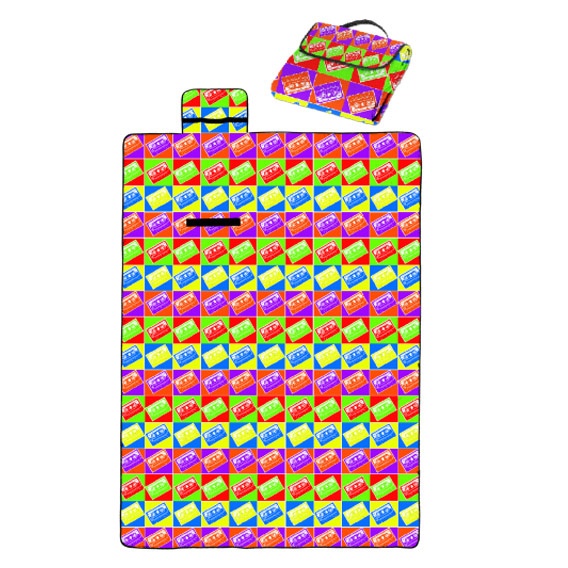 Лого трейд pекламные продукты фото: Одеяло для пикника с сублимационным принтом 145 x 160, разноцветное