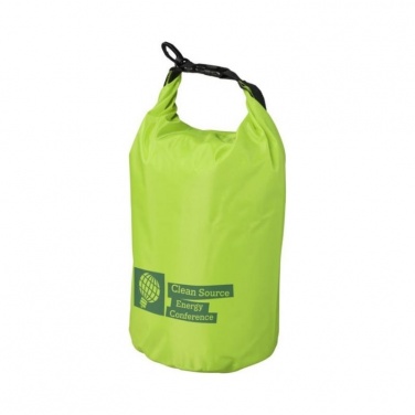 Лого трейд pекламные cувениры фото: Походный 10-литровый водонепроницаемый мешок, лайм