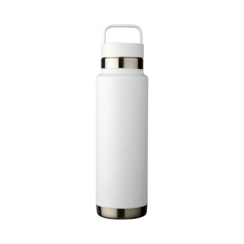 Логотрейд pекламные продукты картинка: Медная спортивная бутылка с вакуумной изоляцией Colton, белый